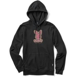 NEW COLOR BARS men's playboy tokyo rabbit head hoodie in black